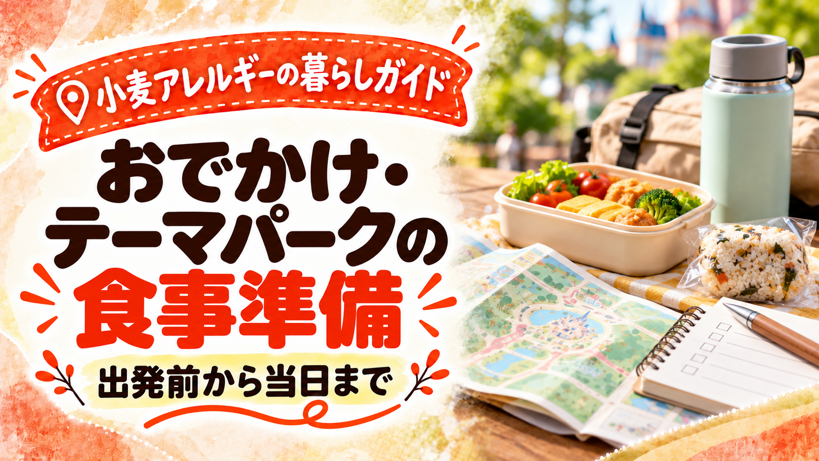 おでかけ・テーマパークの食事準備のアイキャッチ