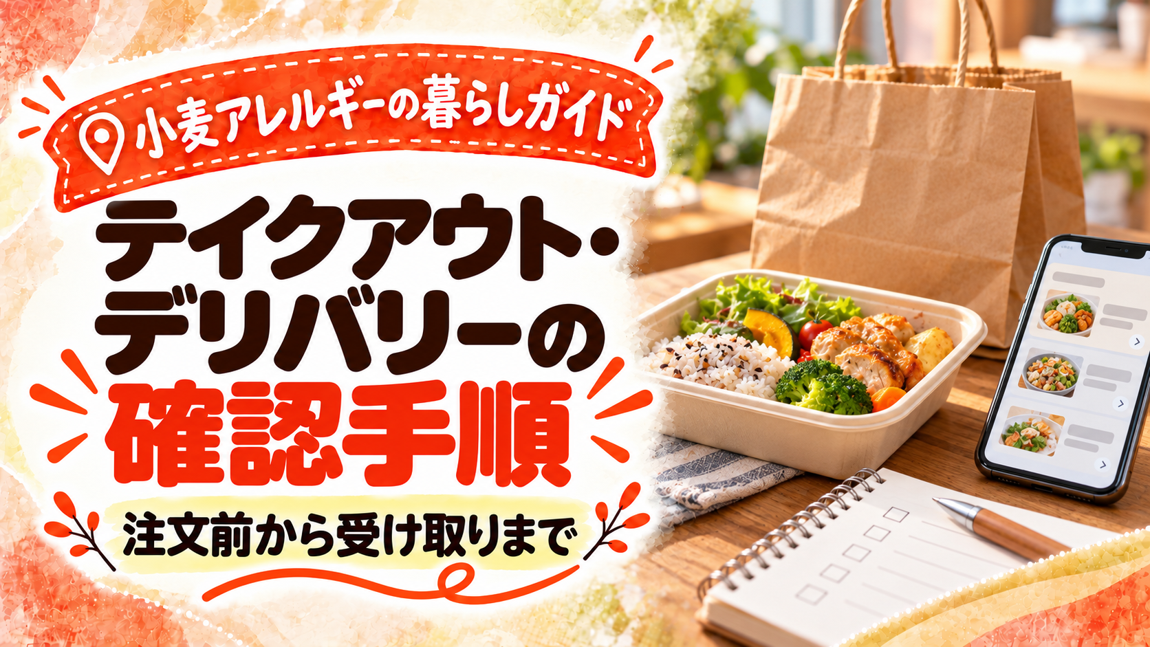 テイクアウト・デリバリーの確認手順のアイキャッチ