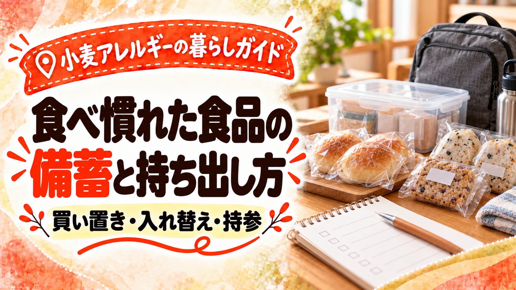 食べ慣れた食品の備蓄と持ち出し方のアイキャッチ